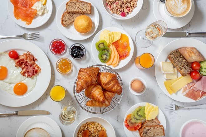 Frühstück im Hotel Victoria