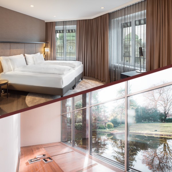 Hotelzimmer und Beyeler Foundation